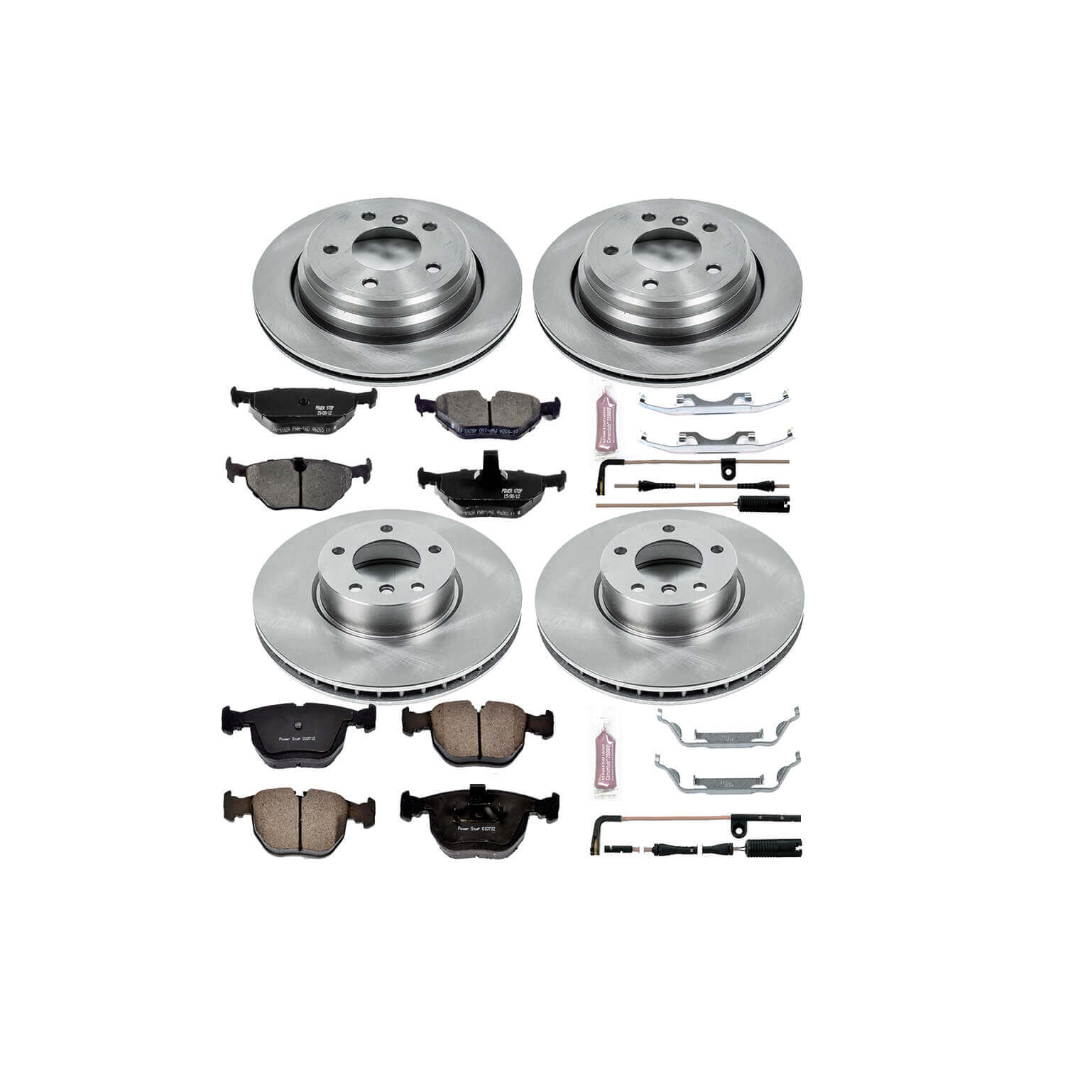 Power Stop KOE946 Autospecialty - 1-Click Daily Driver Brake Kits (Front And Rear) for 2000-2003 BMW 540I product image