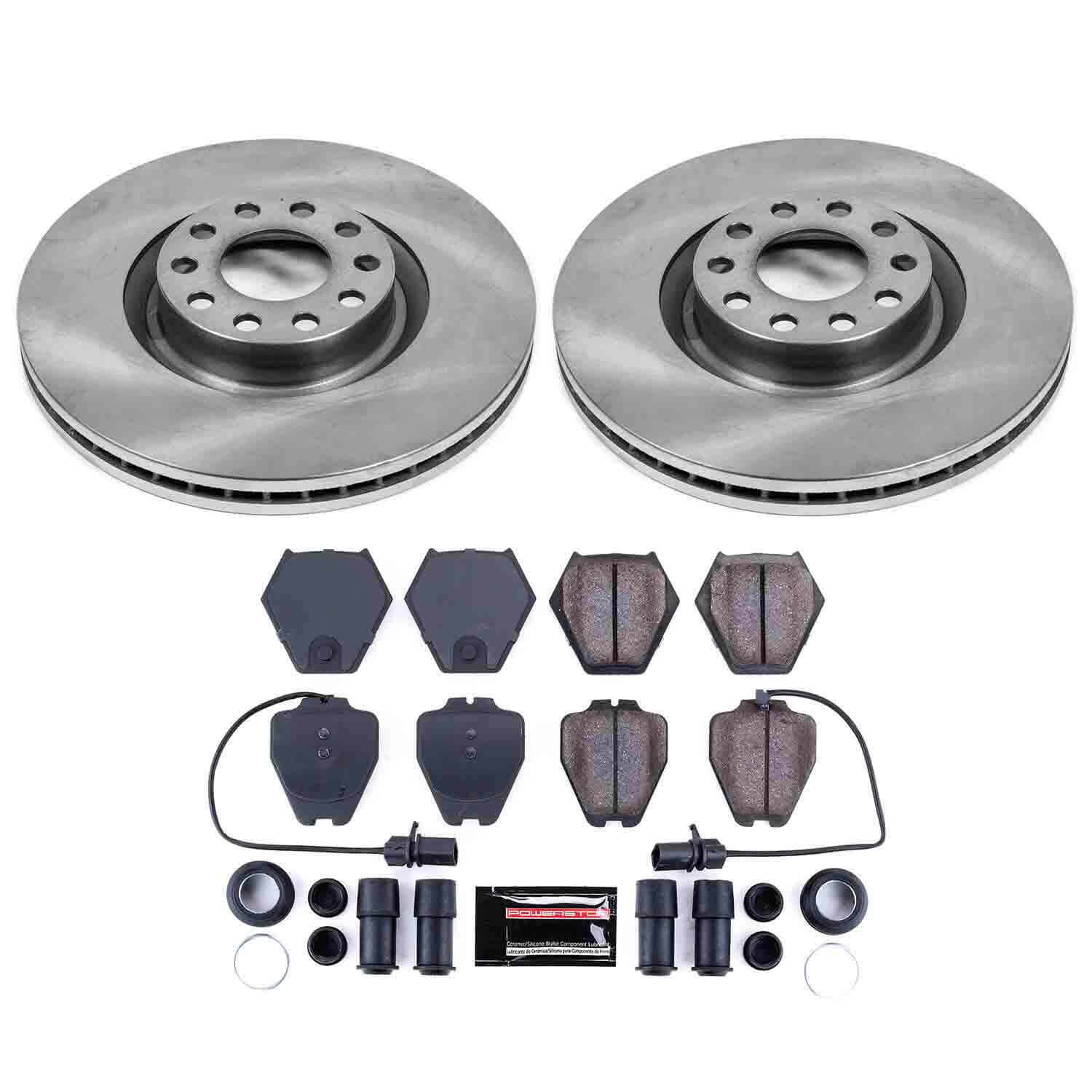 Power Stop KOE948 Autospecialty - 1-Click Daily Driver Brake Kits (Front) for 2000-2004 Audi A6 Quattro product image