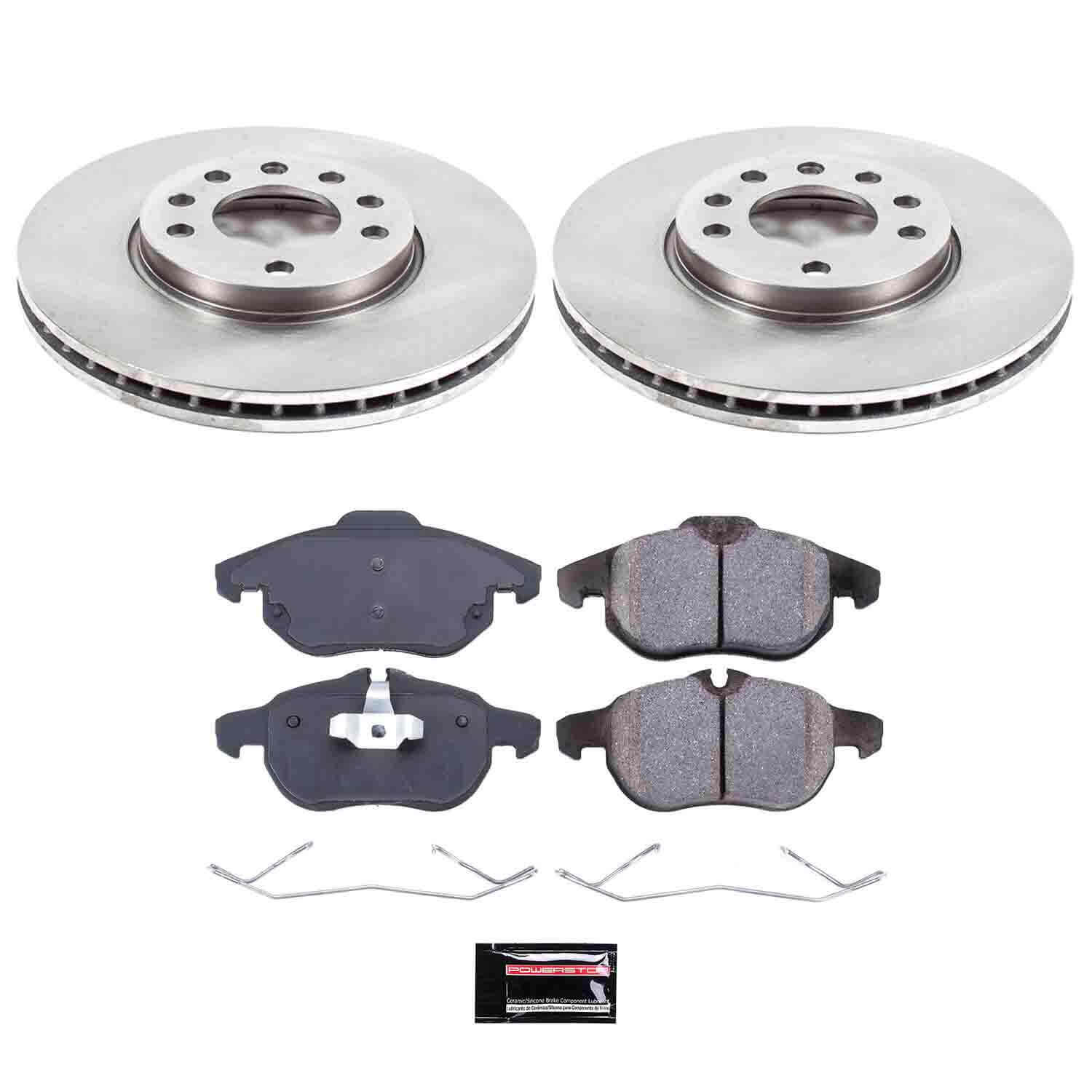 Power Stop KOE978 Autospecialty - 1-Click Daily Driver Brake Kits (Front) for 2003-2011 Saab 9-3. product image