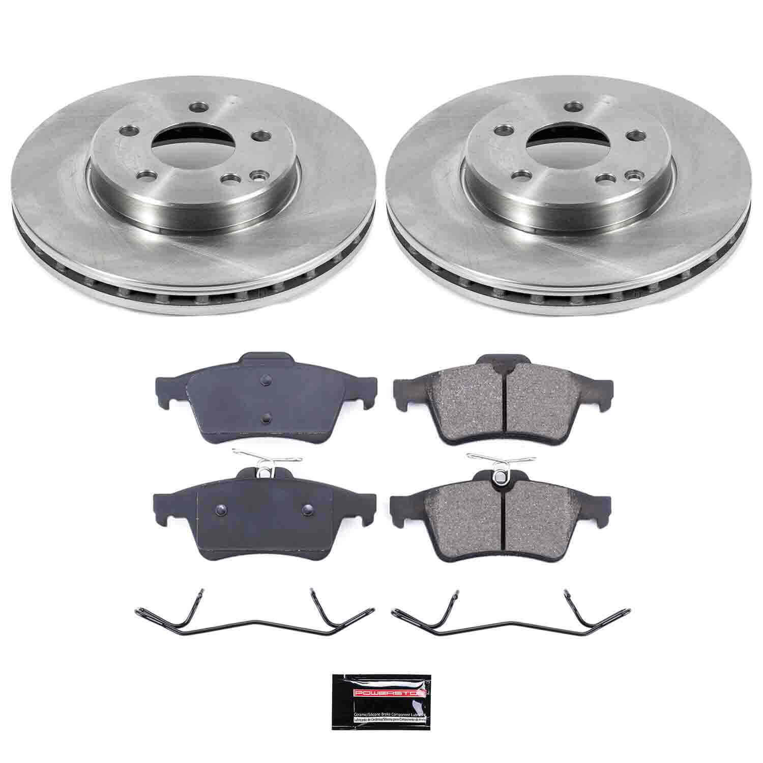 Power Stop KOE981 Autospecialty - 1-Click Daily Driver Brake Kits (Rear) for 2003-2011 Saab 9-3. product image