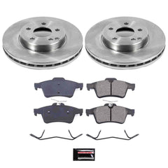 Power Stop KOE981 Autospecialty - 1-Click Daily Driver Brake Kits (Rear) for 2003-2011 Saab 9-3. product image
