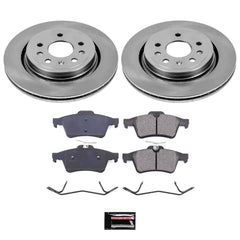 Power Stop KOE983 Autospecialty - 1-Click Daily Driver Brake Kits (Rear) for 2003-2011 Saab 9-3. product image