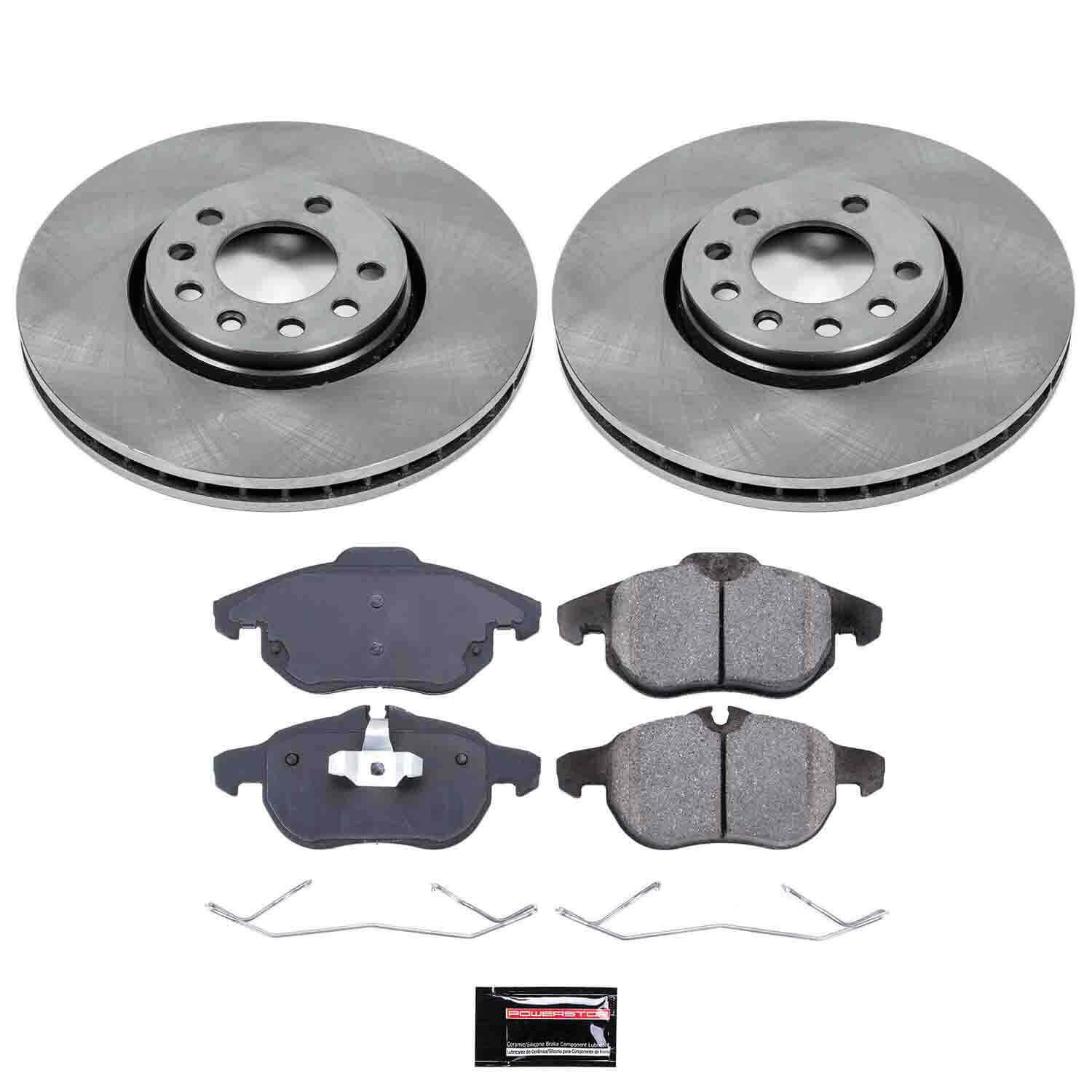 Power Stop KOE985 Autospecialty - 1-Click Daily Driver Brake Kits (Front) for 2003-2011 Saab 9-3. product image