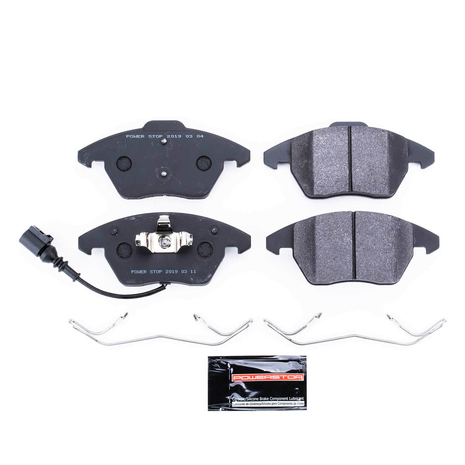 Power Stop PSA-1107 Track Day Spec Advanced Ceramic Front Brake Pads for 2006-2009 Audi A3 Base product image