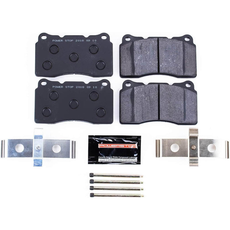 Power Stop PST-1001B Track Day Carbon-Fiber/Metallic Front Brake Pads for 2017-2020 Honda Civic Type R product image