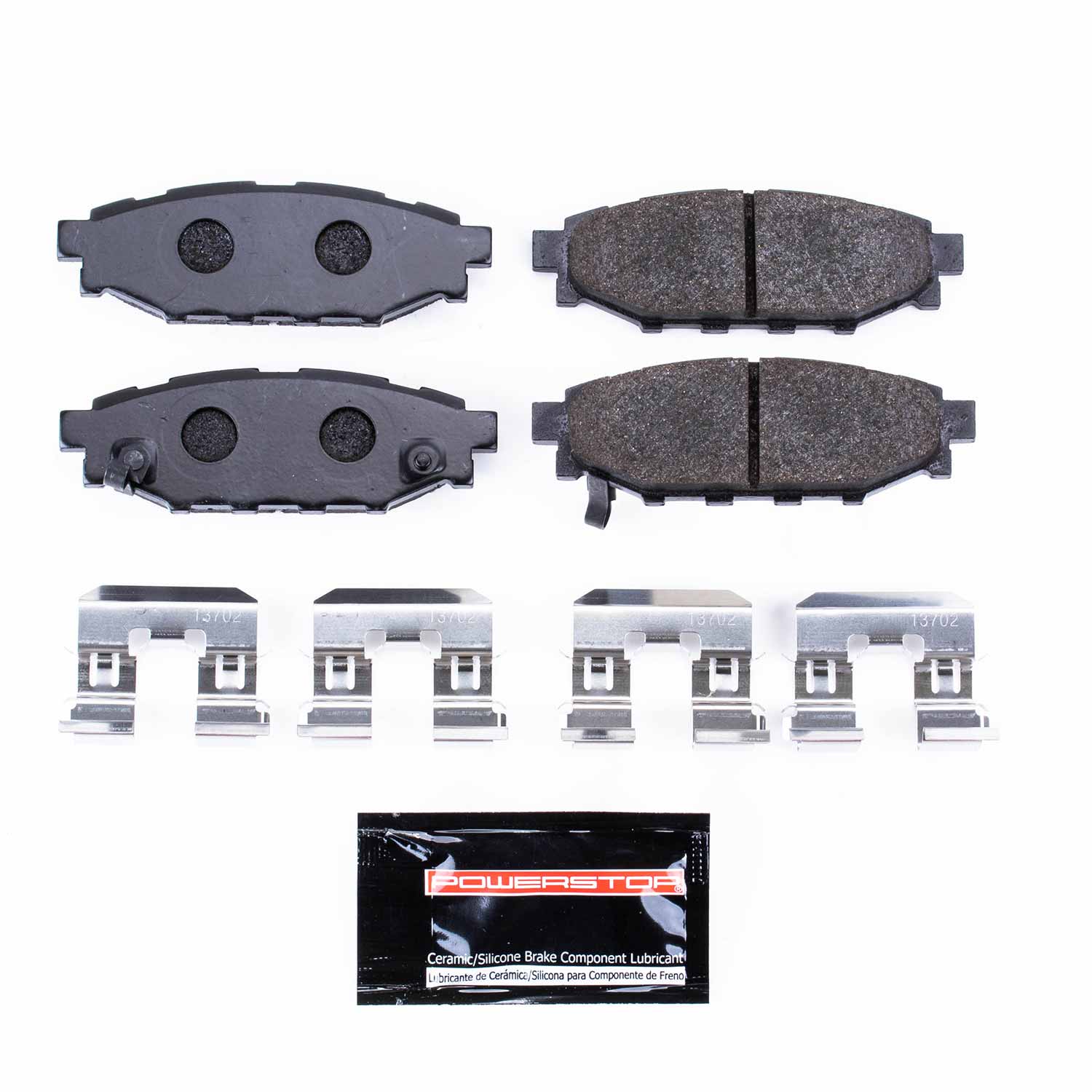 Power Stop PST-1114 Track Day Carbon-Fiber/Metallic Rear Brake Pads for 2005-2022 Subaru Brz product image
