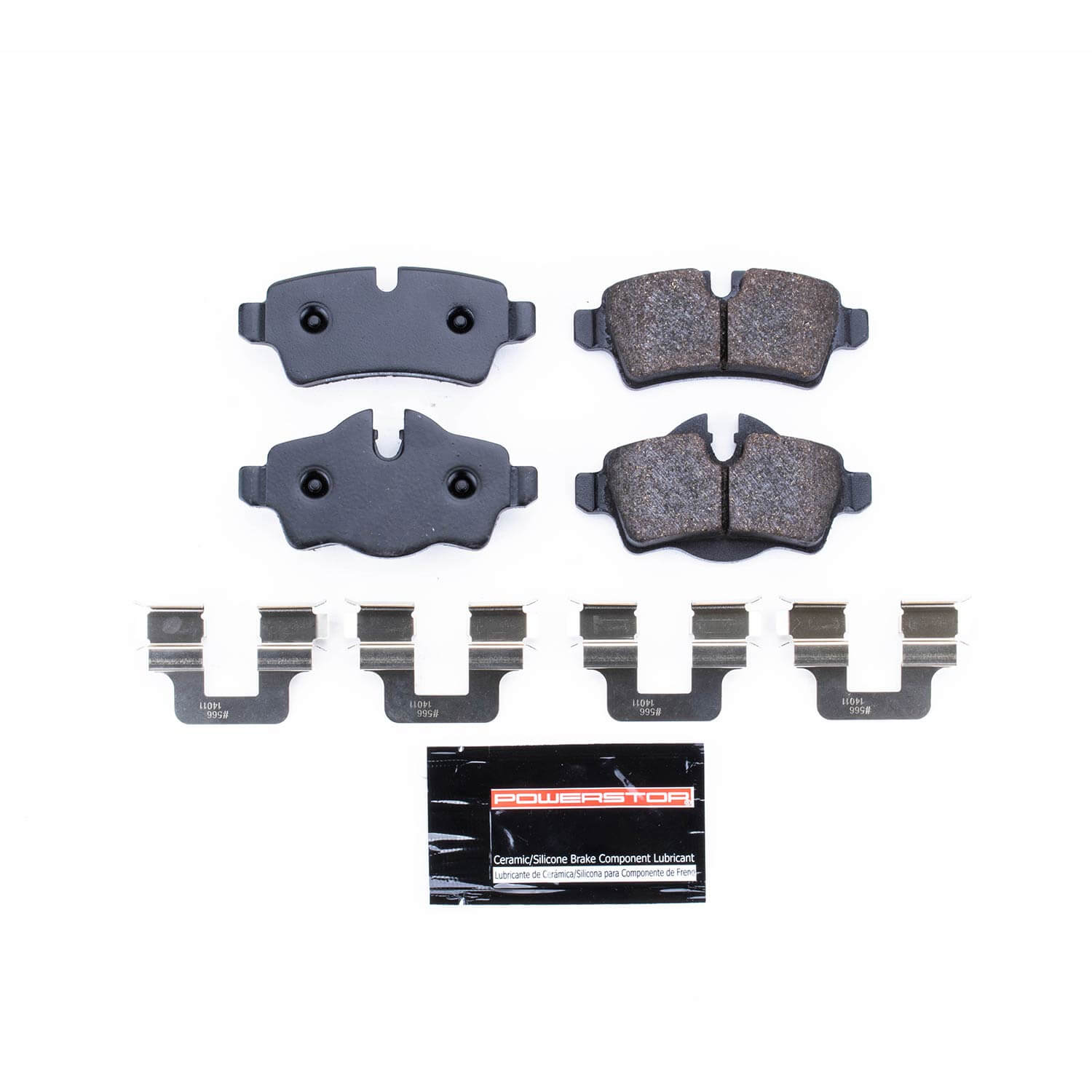 Power Stop PST-1309 Track Day Carbon-Fiber/Metallic Rear Brake Pads for 2007 MINI Cooper Base, S Hatchback product image