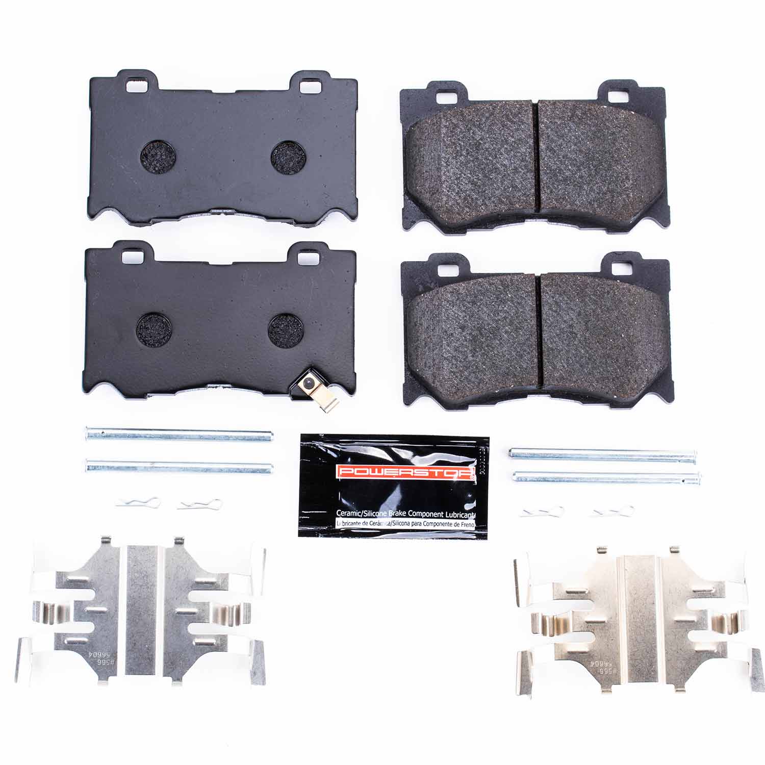 Power Stop PST-1346 Track Day Carbon-Fiber/Metallic Front Brake Pads for 2008-2023 Infiniti FX50 product image