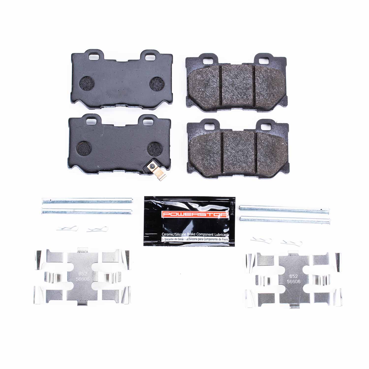 Power Stop PST-1347 Track Day Carbon-Fiber/Metallic Rear Brake Pads for 2008-2023 Infiniti FX50 product image