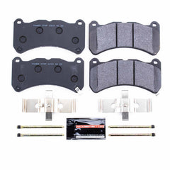 Power Stop PST-1365 Track Day Carbon-Fiber/Metallic Front Brake Pads for 2013-2014 Ford Mustang Shelby GT500 product image