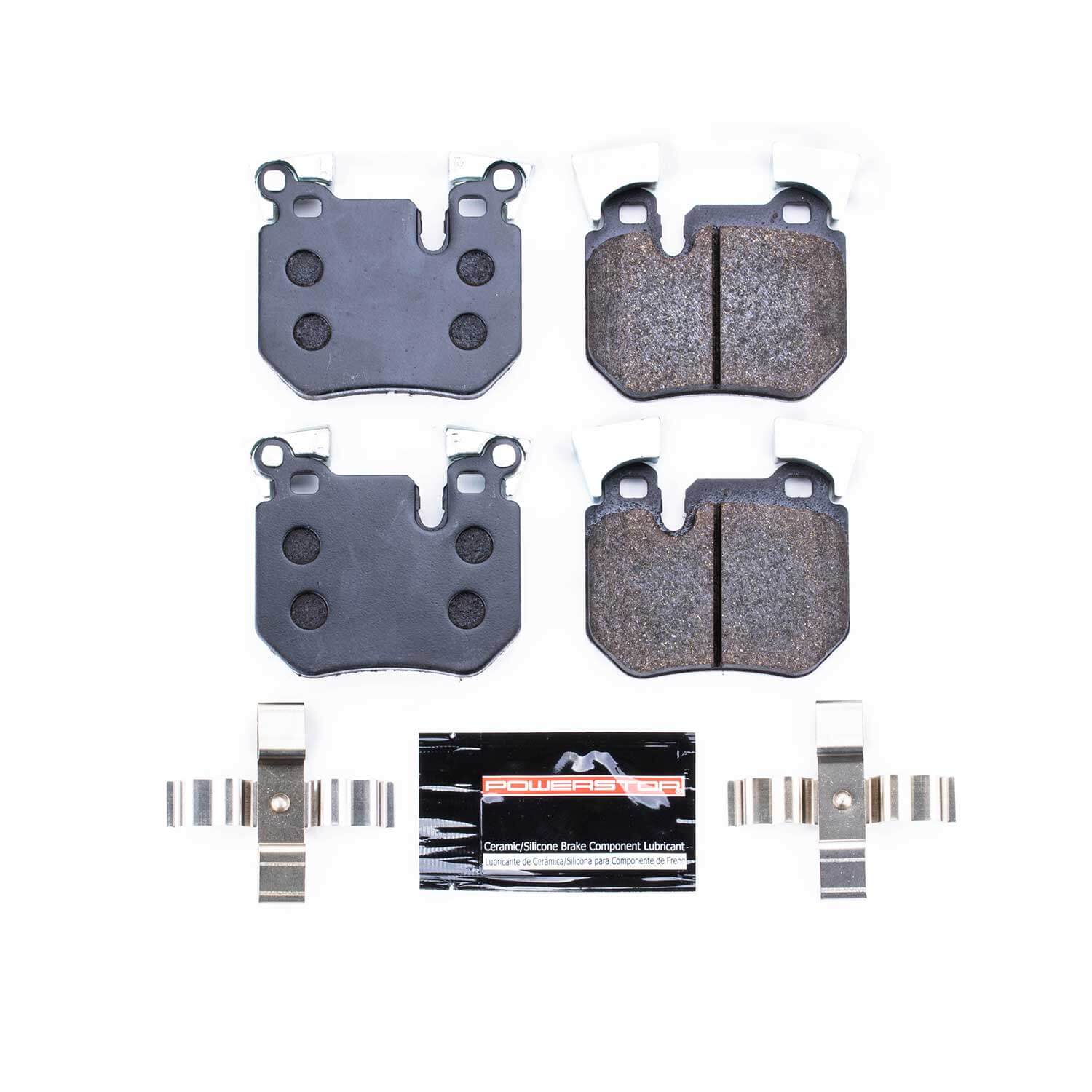 Power Stop PST-1372 Track Day Carbon-Fiber/Metallic Rear Brake Pads for 2008-2013 BMW 135I Base product image