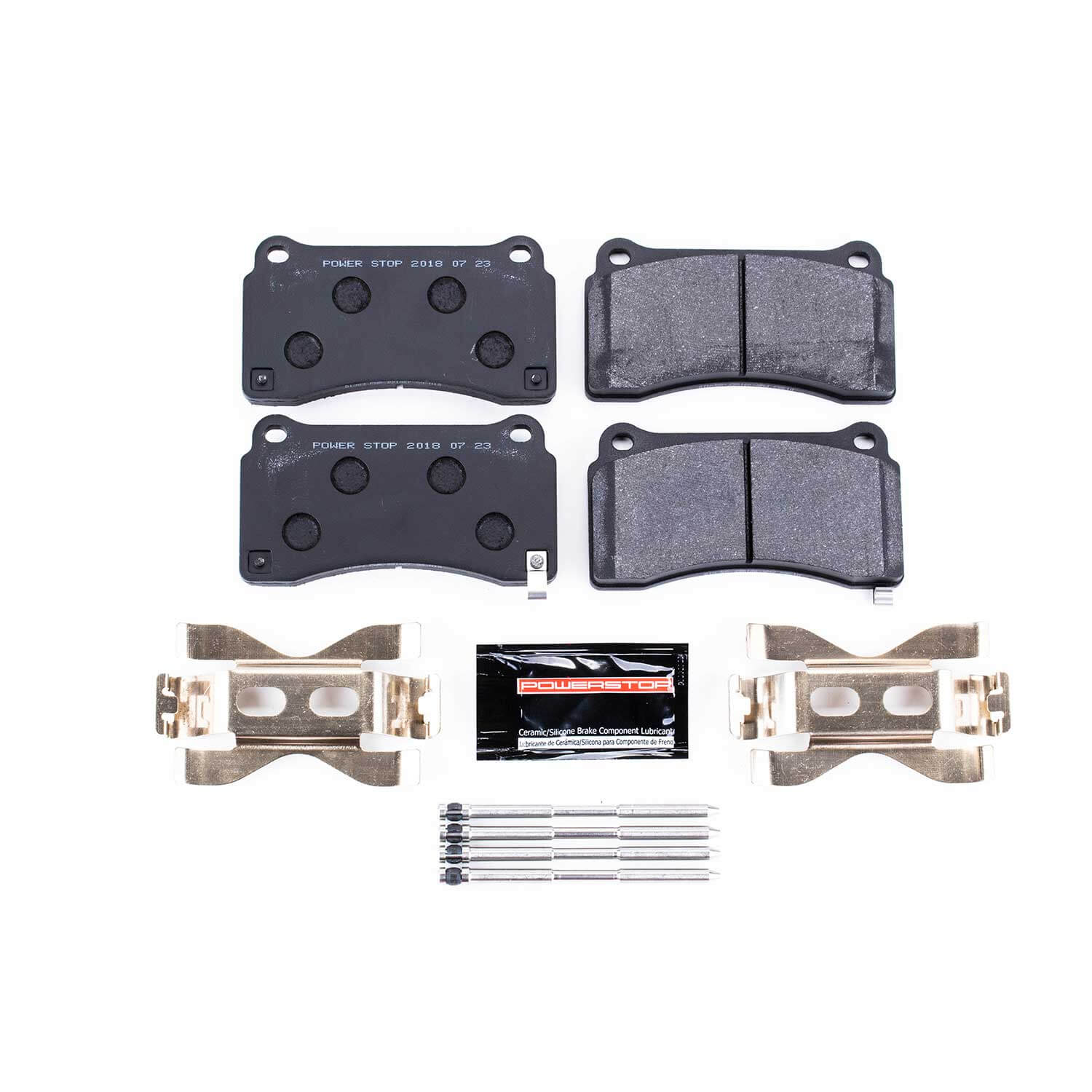 Power Stop PST-1383 Track Day Carbon-Fiber/Metallic Rear Brake Pads for 2009-2019 Nissan gt-R product image