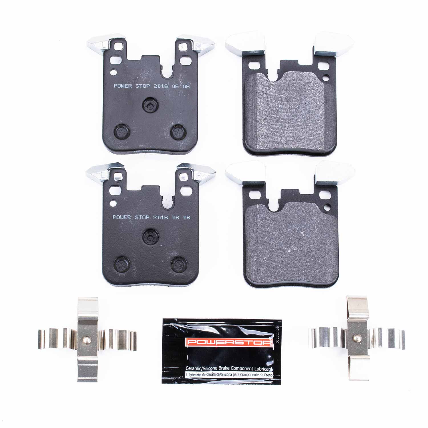 Power Stop PST-1656 Track Day Carbon-Fiber/Metallic Rear Brake Pads for 2013-2021 BMW 228I product image