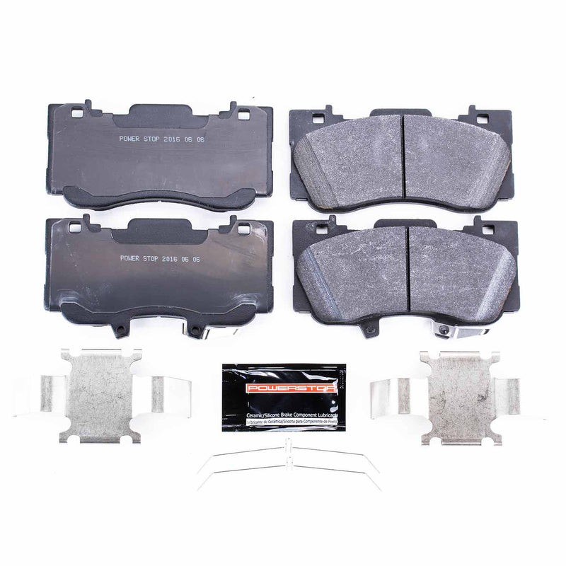 Power Stop PST-1784 Track Day Carbon-Fiber/Metallic Front Brake Pads for 2015-2022 Ford Mustang product image