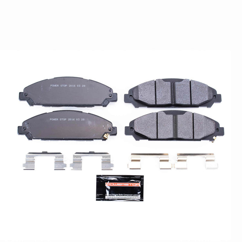 Power Stop PST-1791 Track Day Carbon-Fiber/Metallic Front Brake Pads for 2015-2022 Ford Mustang product image
