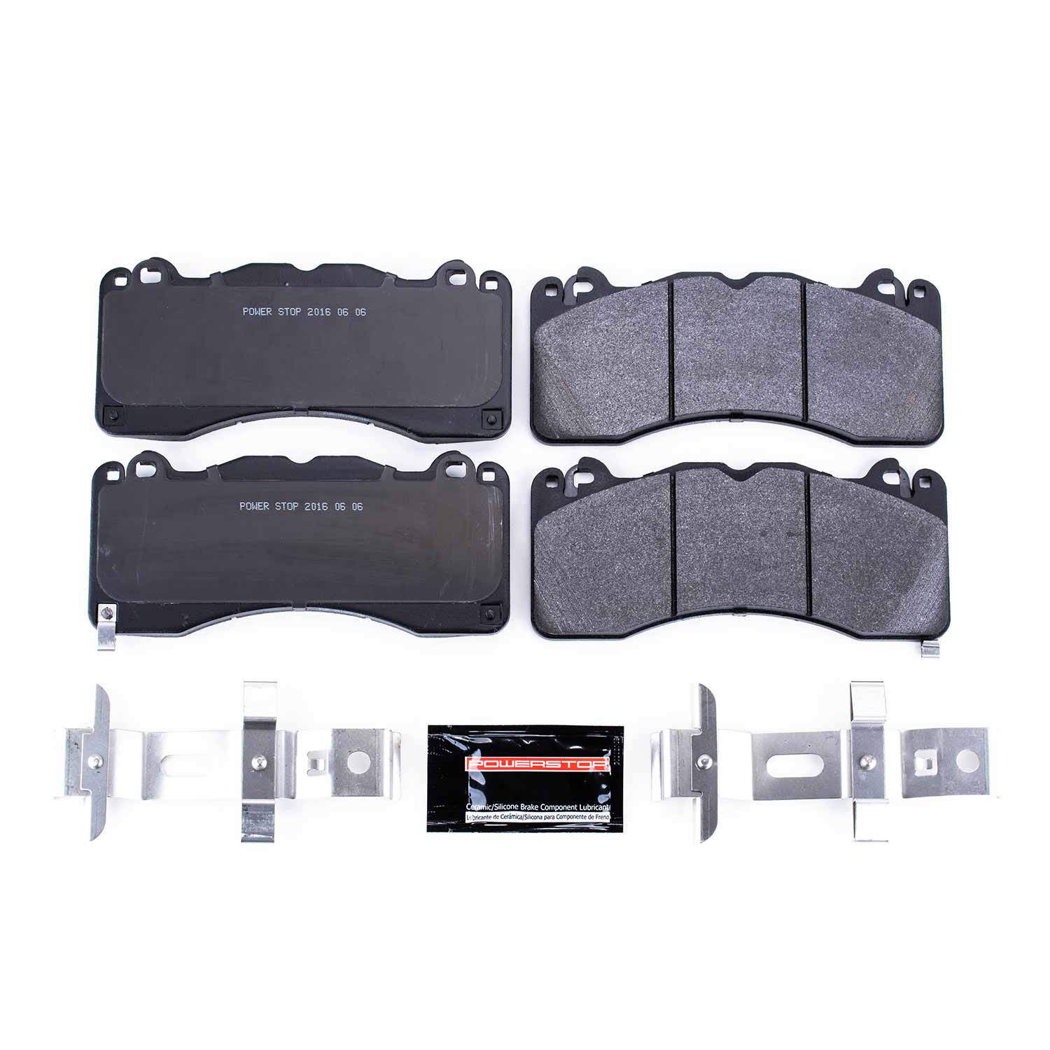 Power Stop PST-1792 Track Day Carbon-Fiber/Metallic Front Brake Pads for 2015-2022 Ford Mustang product image