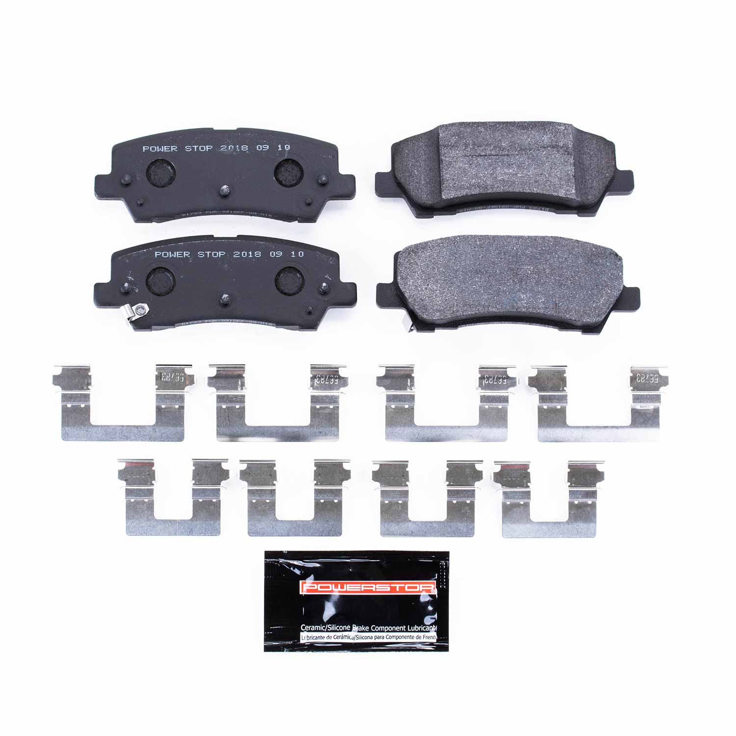 Power Stop PST-1793 Track Day Carbon-Fiber/Metallic Rear Brake Pads for 2015-2022 Ford Mustang product image