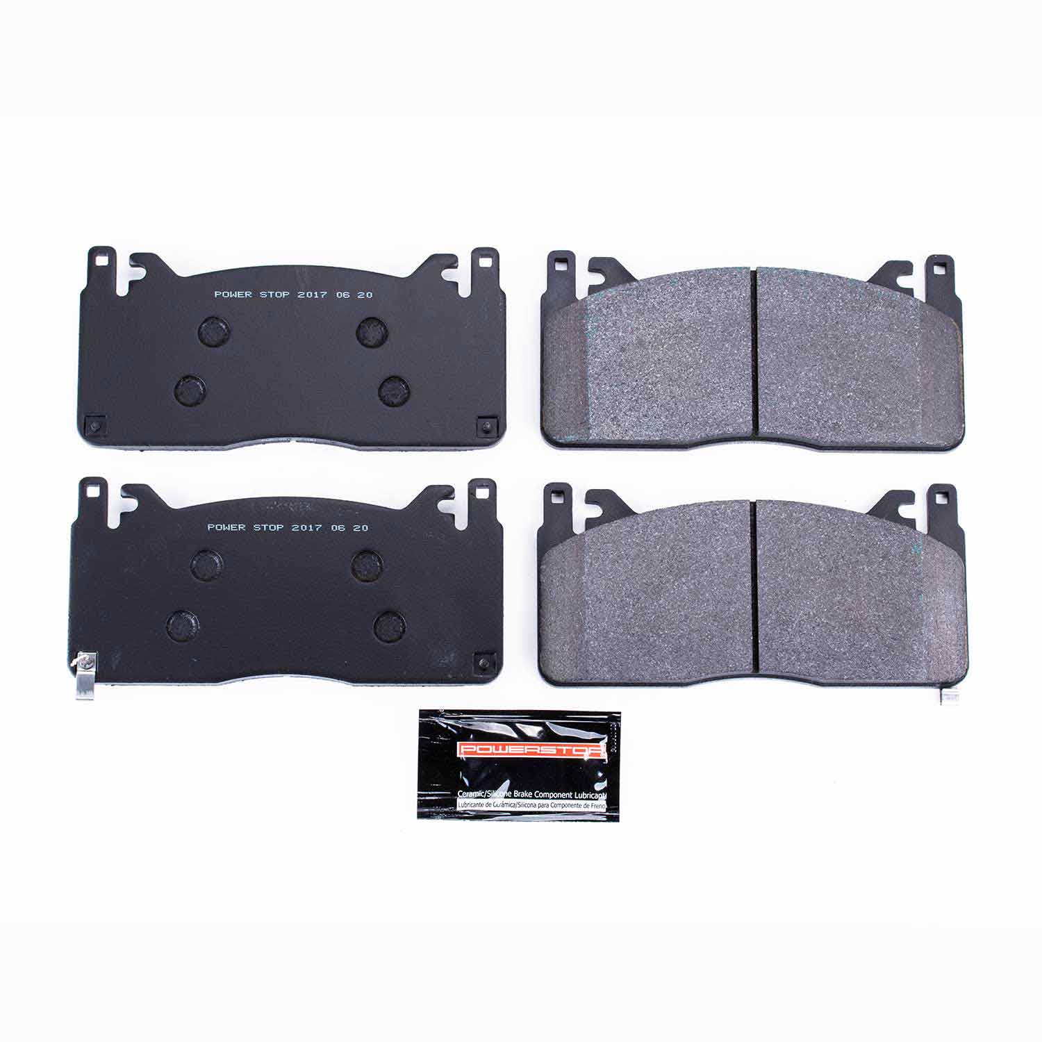 Power Stop PST-1853 Track Day Carbon-Fiber/Metallic Front Brake Pads for 2016-2020 Ford Mustang product image