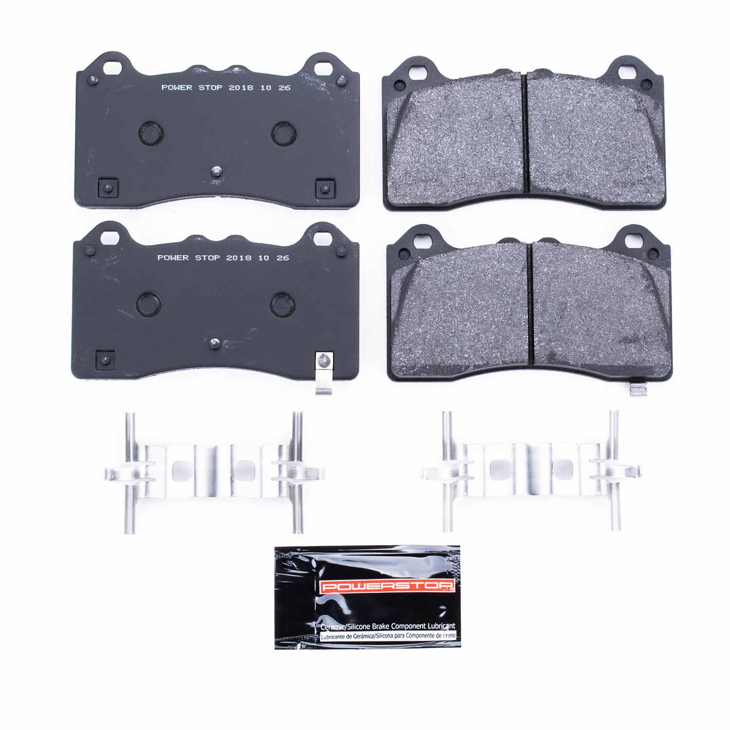 Power Stop PST-1977 Track Day Carbon-Fiber/Metallic Front Brake Pads for 2016-2018 Ford Focus RS product image