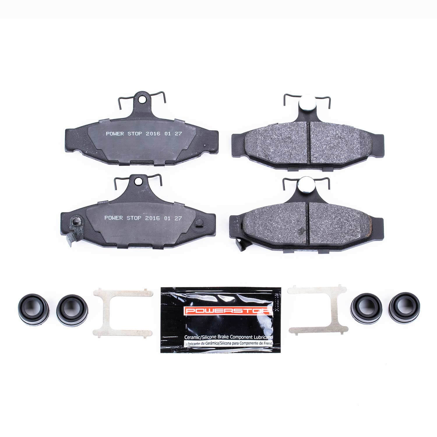 Power Stop PST-413 Track Day Carbon-Fiber/Metallic Rear Brake Pads for 1987-1997 Chevrolet Camaro product image