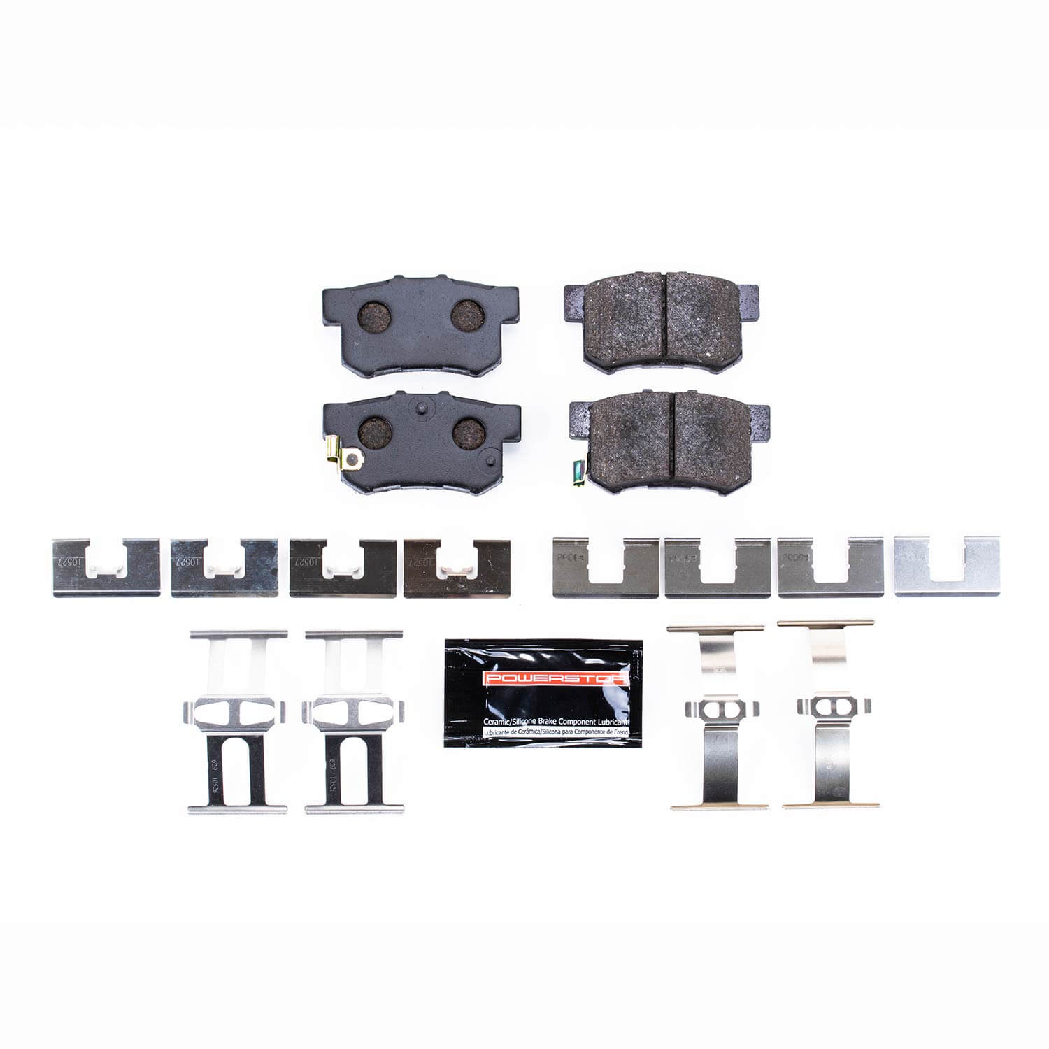 Power Stop PST-537 Track Day Carbon-Fiber/Metallic Rear Brake Pads for 1987-2022 Acura Cl product image