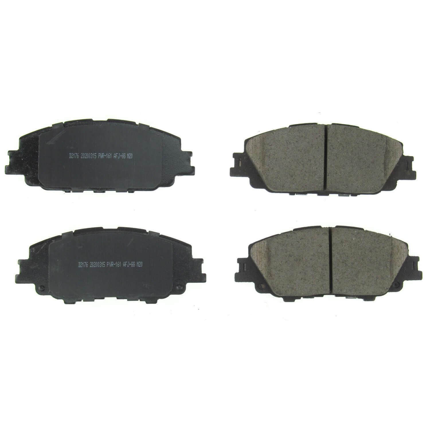 Power Stop 16-2176 Z16 Evolution Clean Ride Ceramic Front Brake Pads for 2019 Toyota Corolla SE, Xse product image