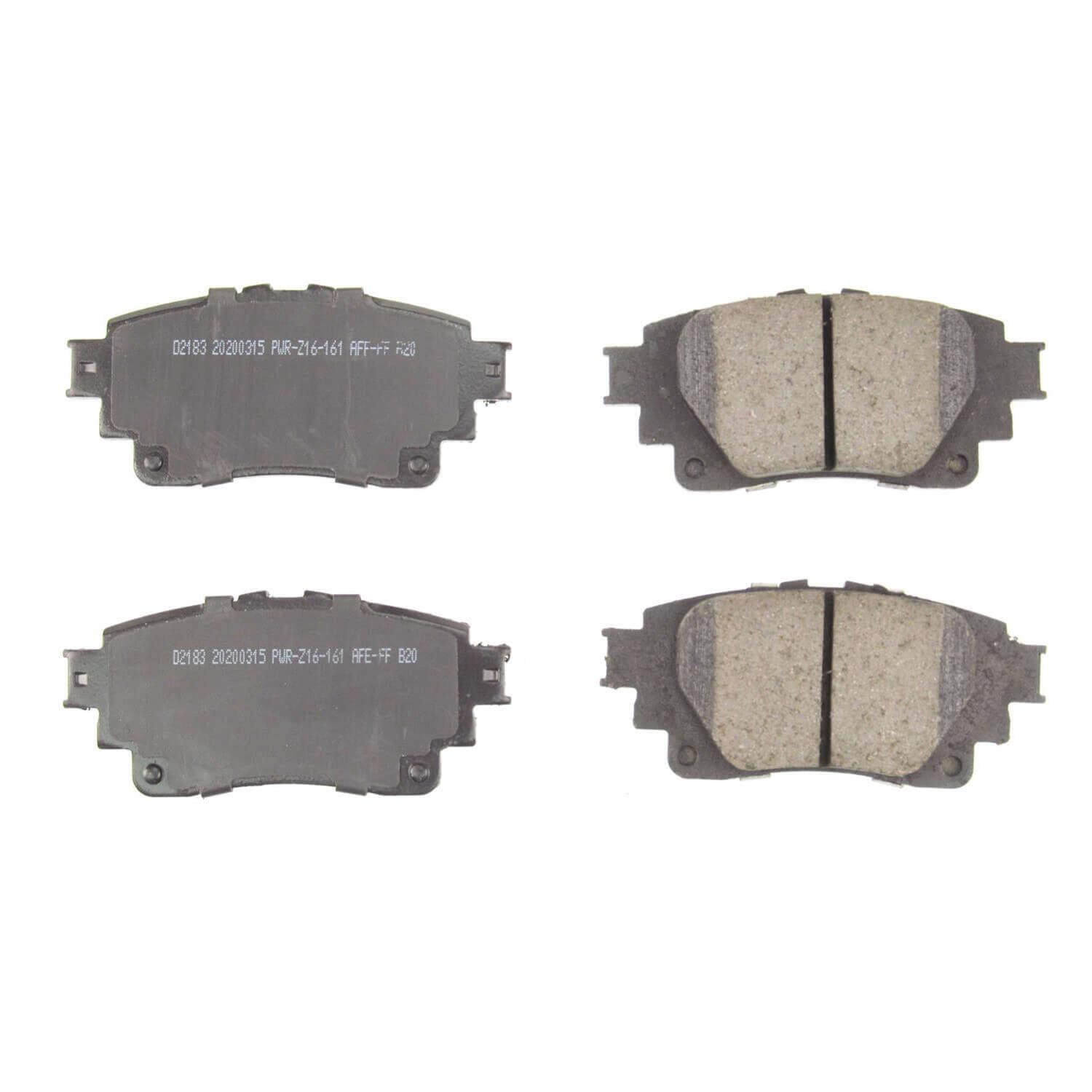 Power Stop 16-2183 Z16 Evolution Clean Ride Ceramic Rear Brake Pads for 2019 Toyota Corolla SE, Xse product image