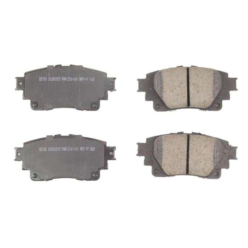 Power Stop 16-2183 Z16 Evolution Clean Ride Ceramic Rear Brake Pads for 2019 Toyota Corolla SE, Xse product image