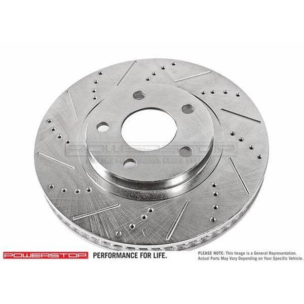 Power Stop AR85155XL Evolution Vented Drilled And Slotted Front Driver Side Brake Rotor for Vehicle-Specific Fitment product image