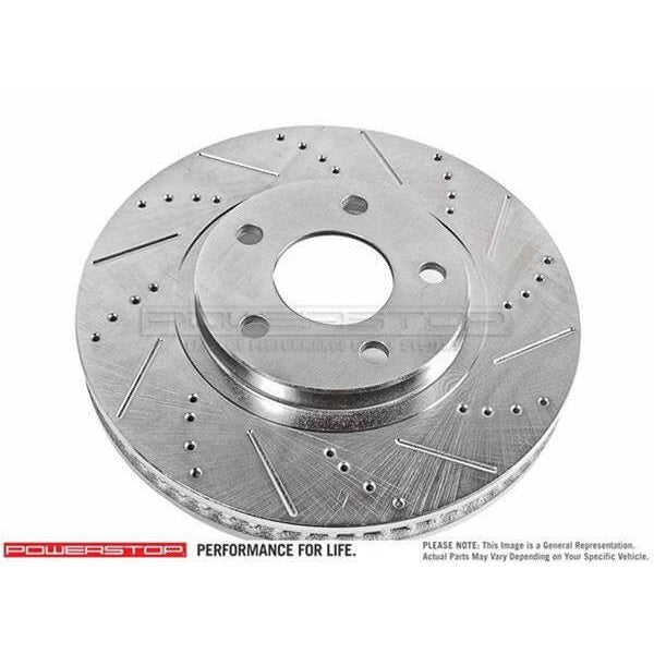Power Stop AR85155XR Evolution Vented Drilled And Slotted Front Passenger Side Brake Rotor for Vehicle-Specific Fitment product image