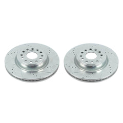 Power Stop AR86004XPR Evolution Performance Vented 1-Piece Drilled And Slotted Front Brake Rotor for 2019 Dodge Ram 1500 Big Horn, Hfe, Laramie, Laramie Longhorn, Limited, Lone Star, Rebel product image