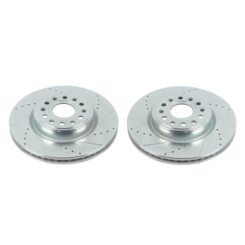 Power Stop AR86004XPR Evolution Performance Vented 1-Piece Drilled And Slotted Front Brake Rotor for 2019 Dodge Ram 1500 Big Horn, Hfe, Laramie, Laramie Longhorn, Limited, Lone Star, Rebel product image