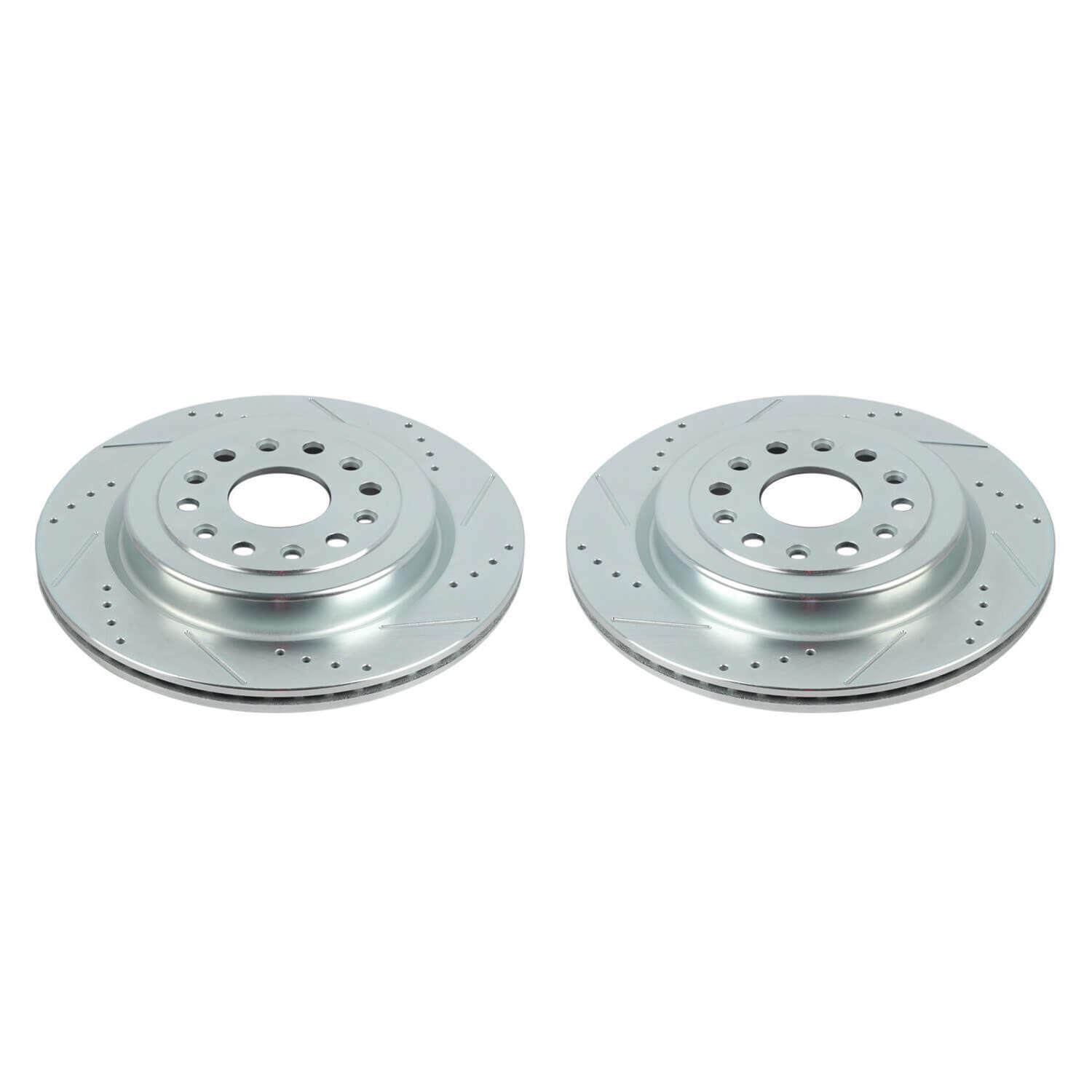 Power Stop AR86005XPR Evolution Performance Vented 1-Piece Drilled And Slotted Rear Brake Rotor for 2019 Dodge Ram 1500 Big Horn, Hfe, Laramie, Laramie Longhorn, Limited, Lone Star, Rebel product image