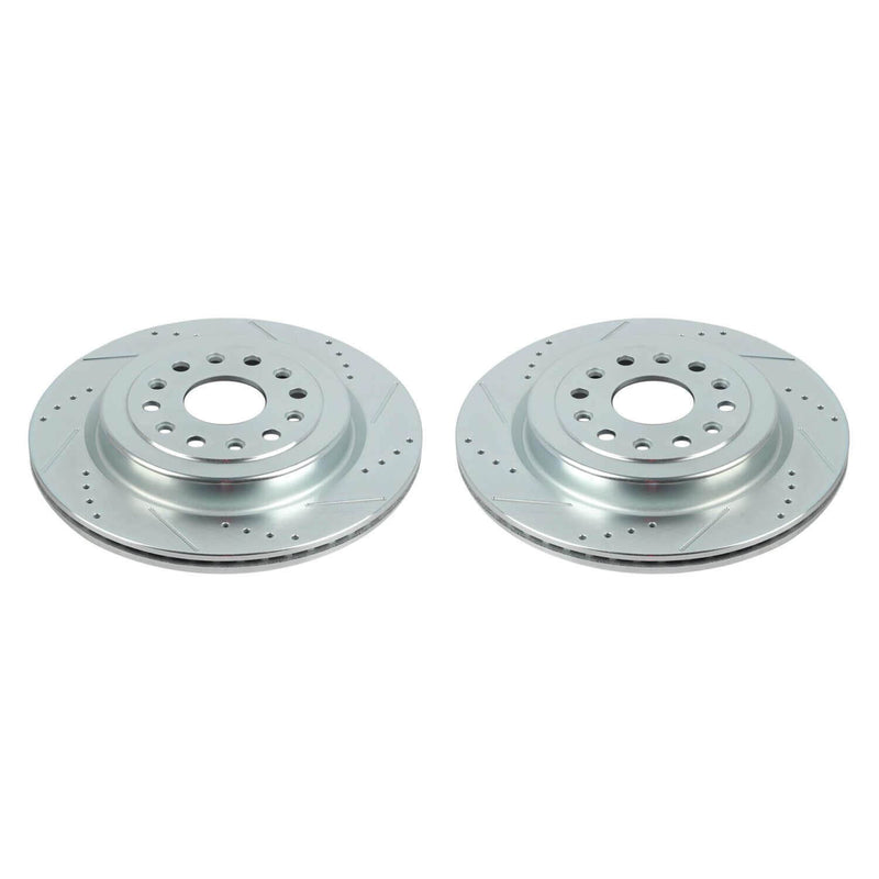 Power Stop AR86005XPR Evolution Performance Vented 1-Piece Drilled And Slotted Rear Brake Rotor for 2019 Dodge Ram 1500 Big Horn, Hfe, Laramie, Laramie Longhorn, Limited, Lone Star, Rebel product image