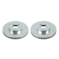 Power Stop EBR1682XPR Evolution Performance Vented 1-Piece Drilled And Slotted Front Brake Rotor for 2016-2022 Mercedes-Benz GLC300 4Matic, Base product image
