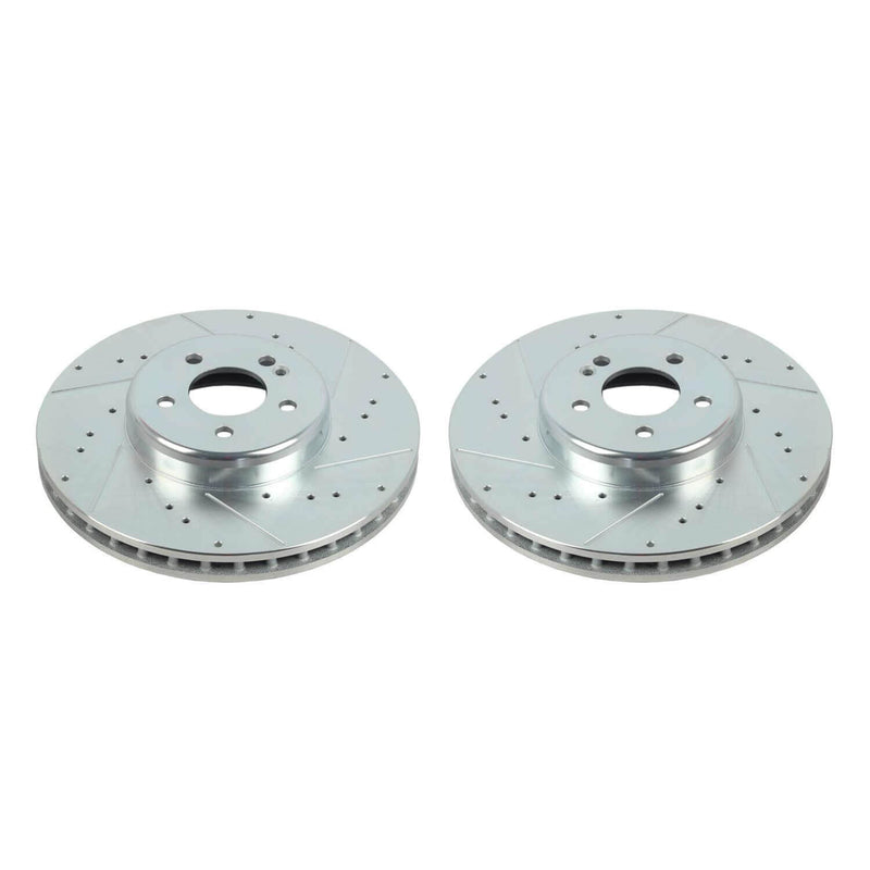 Power Stop EBR1682XPR Evolution Performance Vented 1-Piece Drilled And Slotted Front Brake Rotor for 2016-2022 Mercedes-Benz GLC300 4Matic, Base product image