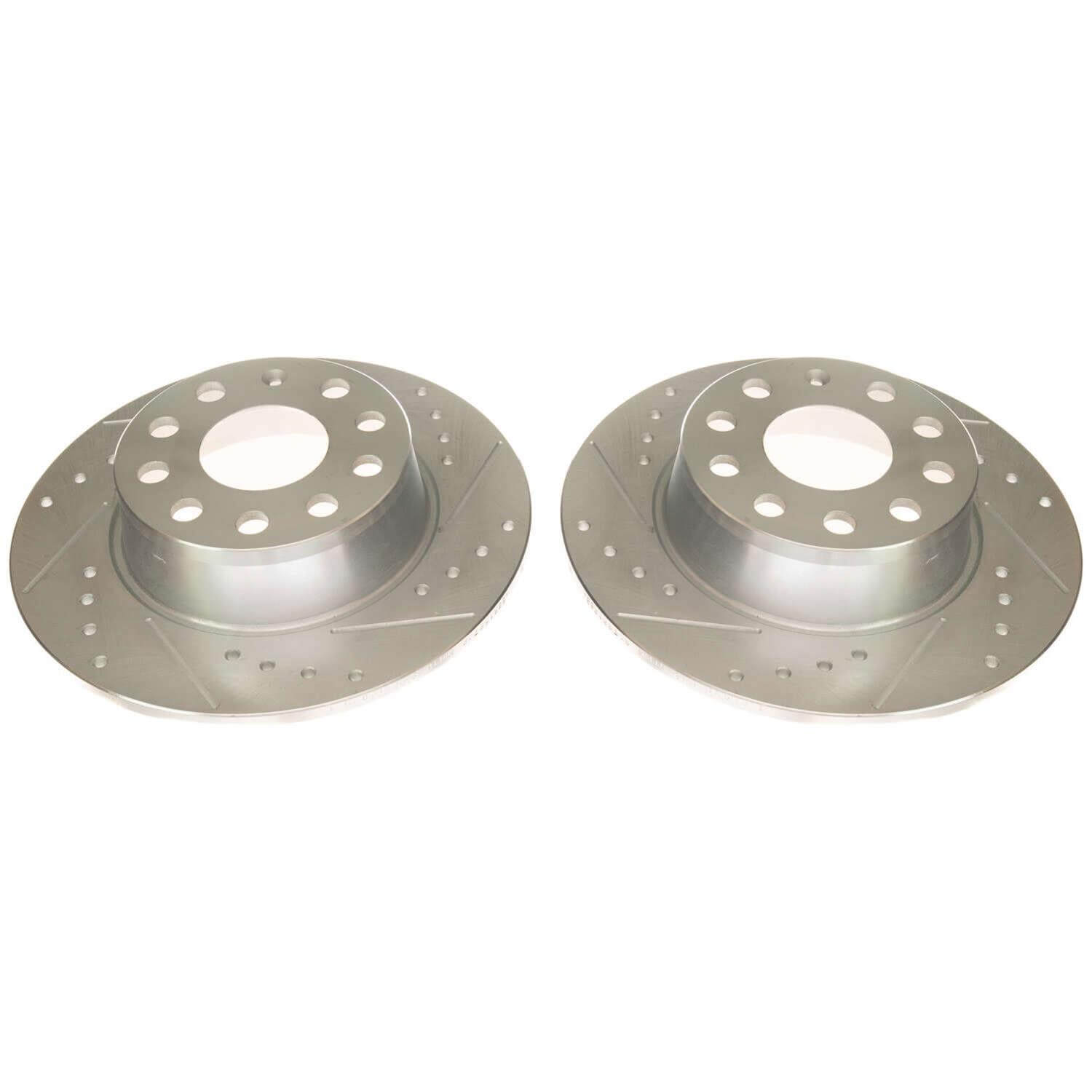 Power Stop EBR1697XPR Evolution Performance Solid 1-Piece Drilled And Slotted Rear Brake Rotor for 2019-2021 Volkswagen Jetta R-Line, S, SE, SEL, SEL Premium product image