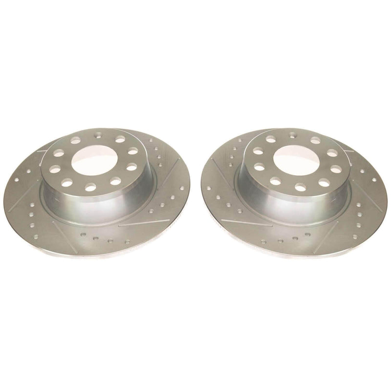 Power Stop EBR1697XPR Evolution Performance Solid 1-Piece Drilled And Slotted Rear Brake Rotor for 2019-2021 Volkswagen Jetta R-Line, S, SE, SEL, SEL Premium product image