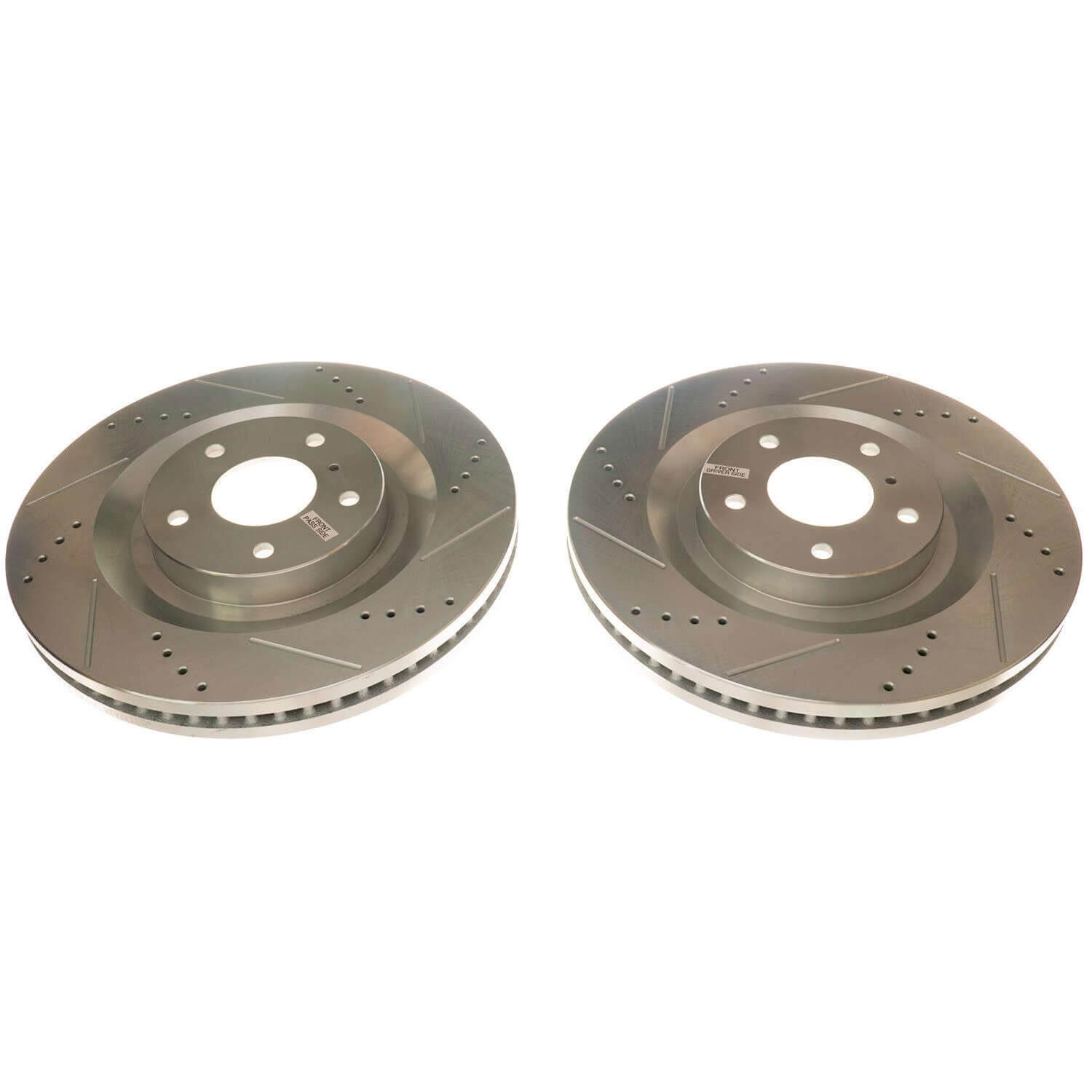 Power Stop JBR1774XPR Evolution Performance Vented 1-Piece Drilled And Slotted Front Brake Rotor for 2019 Infiniti QX50 Essential, Luxe, Pure product image