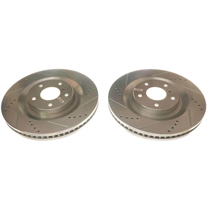 Power Stop JBR1774XPR Evolution Performance Vented 1-Piece Drilled And Slotted Front Brake Rotor for 2019 Infiniti QX50 Essential, Luxe, Pure product image