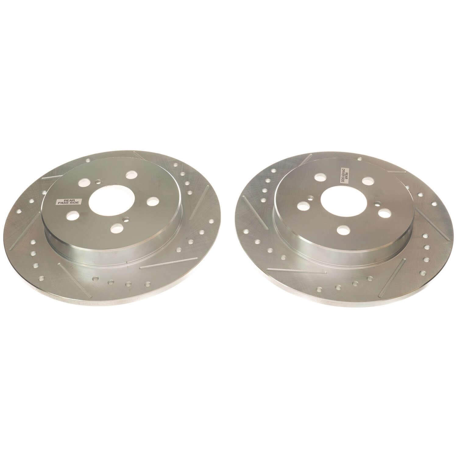 Power Stop JBR1779XPR Evolution Performance Solid 1-Piece Drilled And Slotted Rear Brake Rotor for 2019 Toyota Corolla SE, Xse product image