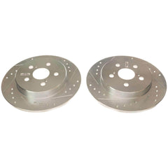 Power Stop JBR1779XPR Evolution Performance Solid 1-Piece Drilled And Slotted Rear Brake Rotor for 2019 Toyota Corolla SE, Xse product image