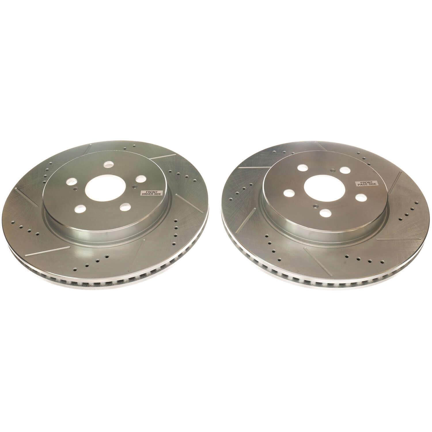 Power Stop JBR1780XPR Evolution Performance Vented 1-Piece Drilled And Slotted Front Brake Rotor for 2019 Toyota Corolla SE, Xse product image
