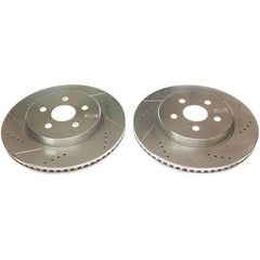 Power Stop JBR1780XPR Evolution Performance Vented 1-Piece Drilled And Slotted Front Brake Rotor for 2019 Toyota Corolla SE, Xse product image