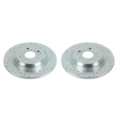 Power Stop JBR1781XPR Evolution Performance Solid 1-Piece Drilled And Slotted Rear Brake Rotor for 2017-2020 Acura MDX Base, Sh-AWD, Sport Hybrid product image
