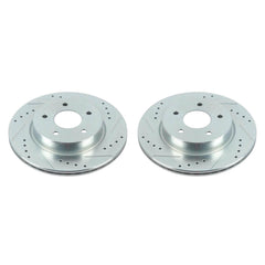 Power Stop JBR1783XPR Evolution Performance Vented 1-Piece Drilled And Slotted Rear Brake Rotor for 2018 Nissan Leaf S, SL, SV product image