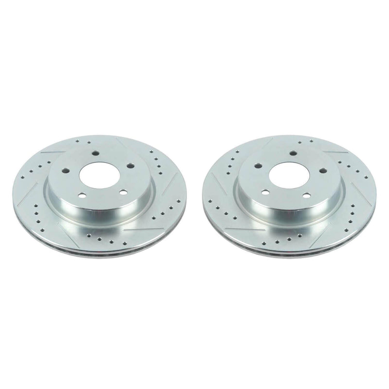 Power Stop JBR1783XPR Evolution Performance Vented 1-Piece Drilled And Slotted Rear Brake Rotor for 2018 Nissan Leaf S, SL, SV product image