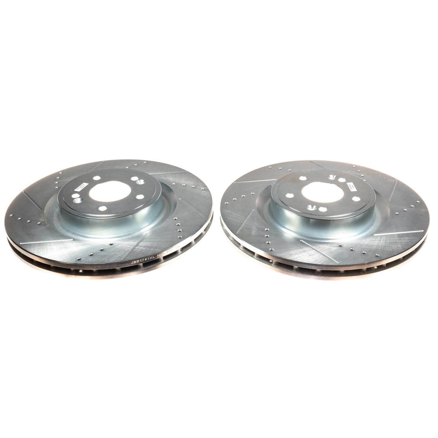 Power Stop JBR1791XPR Evolution Performance Vented 1-Piece Drilled And Slotted Front Brake Rotor for 2019 Genesis G70 Advanced, Design, Dynamic, Elite, Prestige, Sport product image