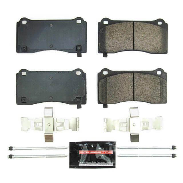 Power Stop Z23-2195 Z23 Evolution Sport Carbon Fiber Ceramic Front Brake Pads for 2017 Tesla Model 3 Base, Long Range product image
