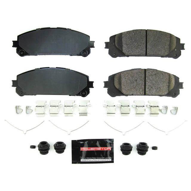 Power Stop Z23-2304 Z23 Evolution Sport Carbon Fiber Ceramic Front Brake Pads for 2020 Toyota Highlander Hybrid LE, Hybrid Limited, Hybrid Platinum, Hybrid XLE, L, LE, Limited, Platinum, XLE product image